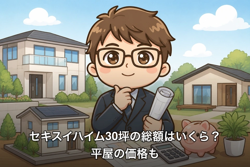 セキスイハイム30坪の総額はいくら?平屋の価格も