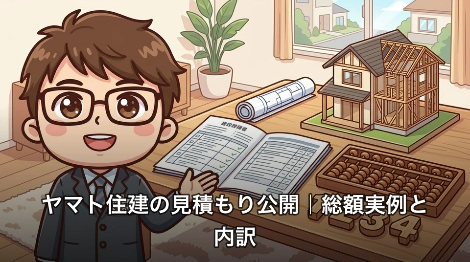 ヤマト住建の見積もり公開|総額実例と内訳