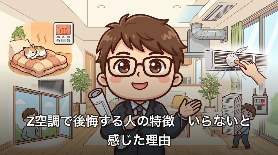 Z空調で後悔する人の特徴|いらないと感じた理由