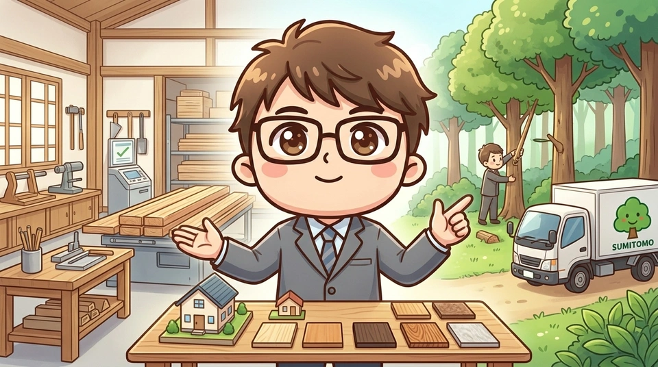 高い理由②：木材調達と自社体制