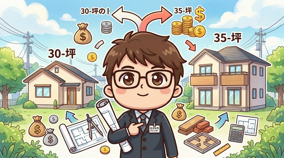 30坪と35坪、総額はいくら違う？