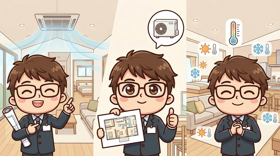 平屋は全館空調と相性がいい：3つの理由