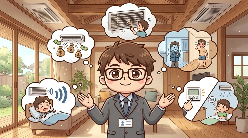 平屋の全館空調で後悔しやすい5つのポイント