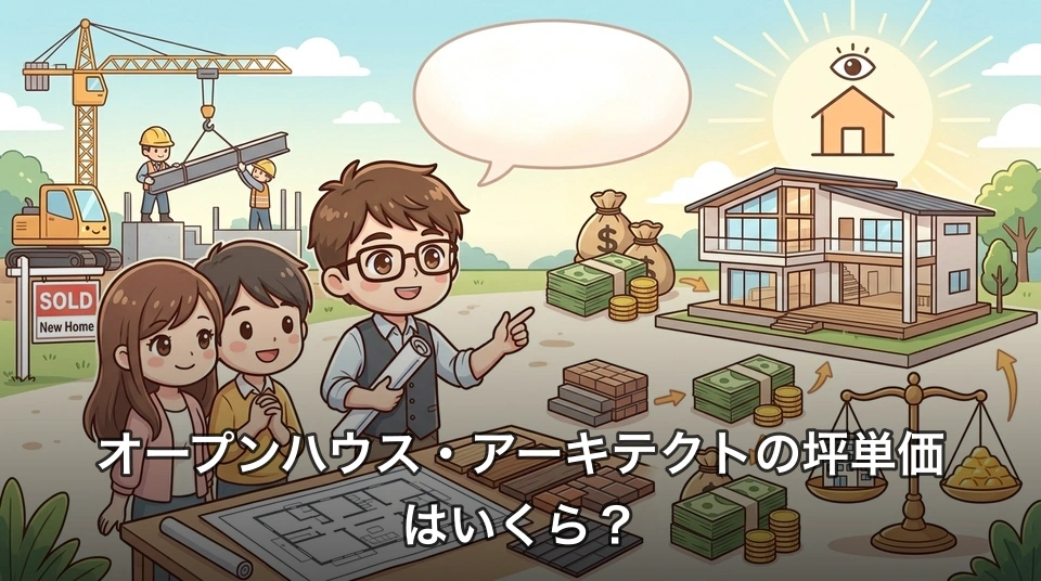 オープンハウス・アーキテクトの坪単価はいくら?