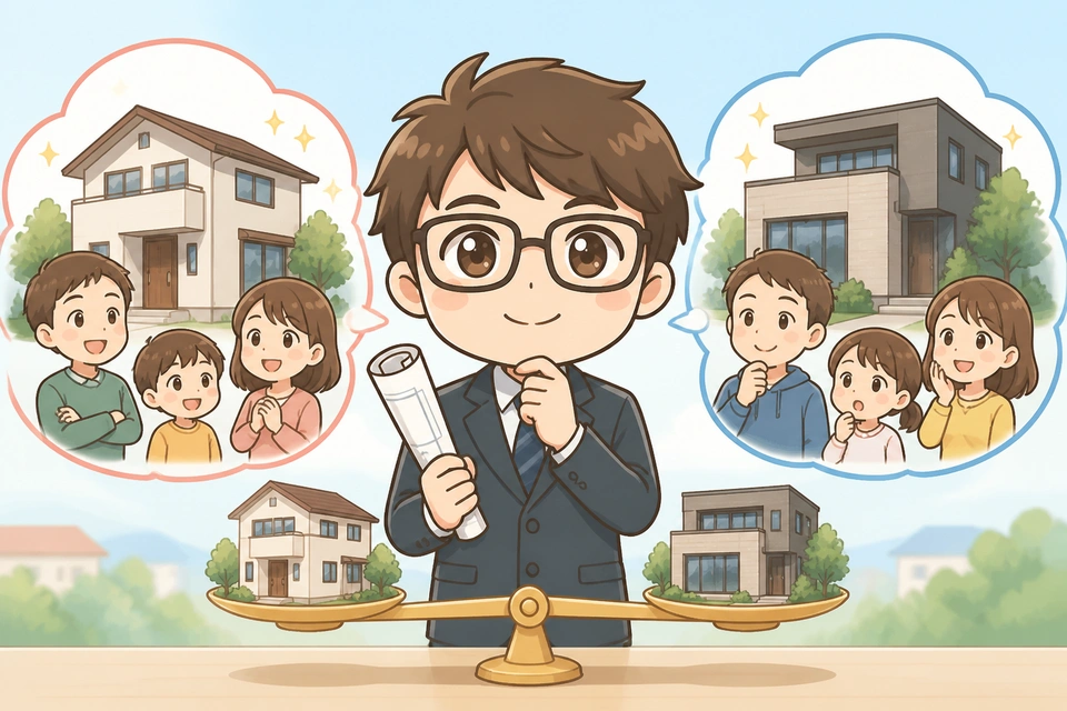 三菱地所ホームと他メーカーの評判を比較する