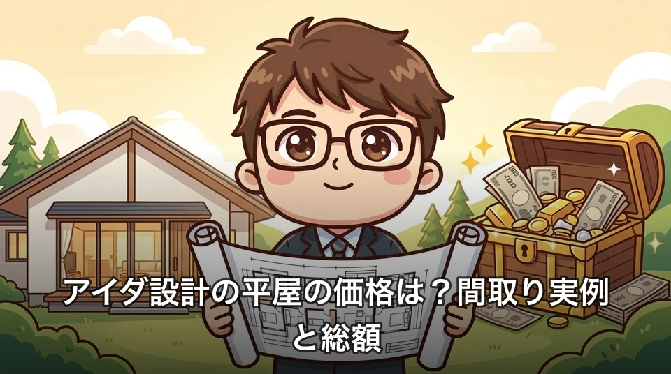 アイダ設計の平屋の価格は?間取り実例と総額