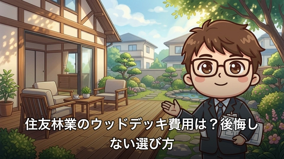 住友林業のウッドデッキ費用は?後悔しない選び方