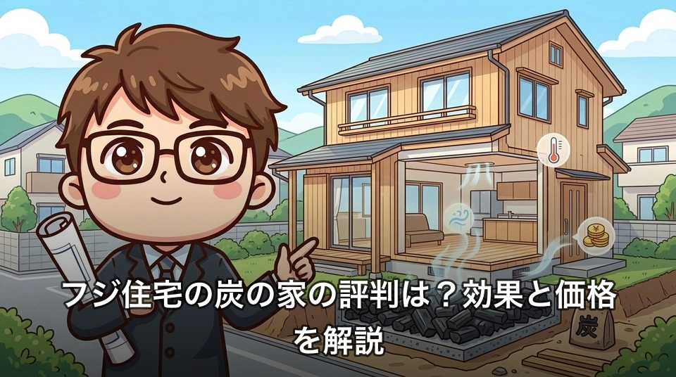 フジ住宅の炭の家の評判は?効果と価格を解説