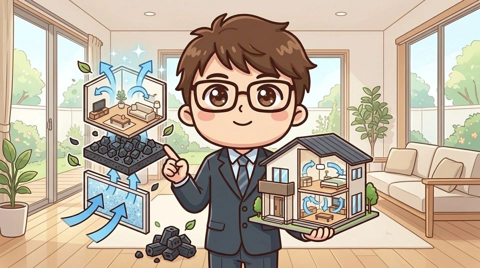 フジ住宅の炭の家とは？仕組みを整理する
