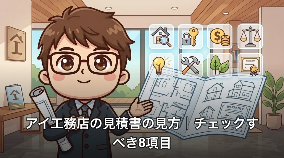 アイ工務店の見積書の見方|チェックすべき8項目