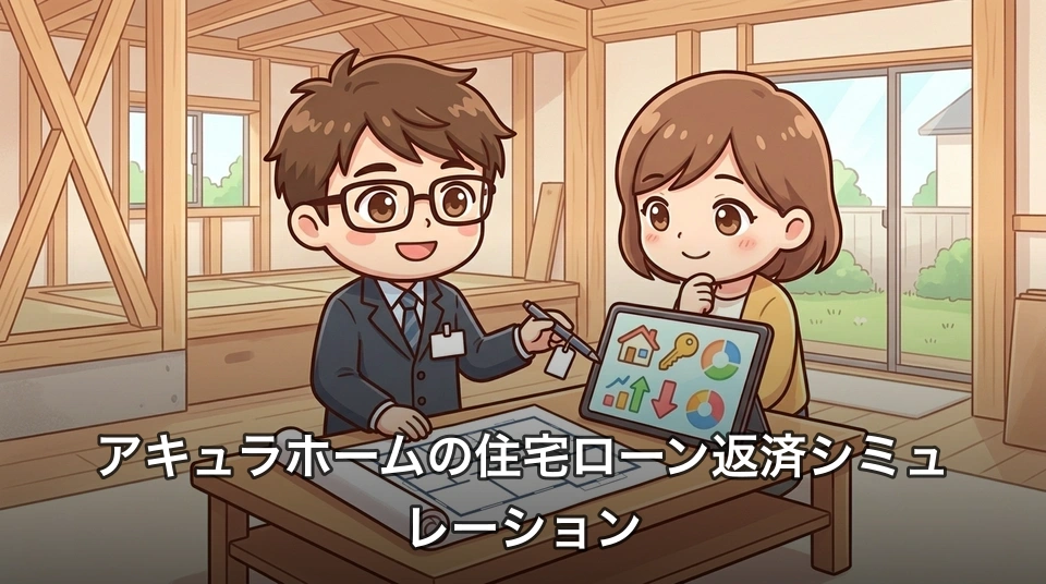アキュラホームの住宅ローン返済シミュレーション
