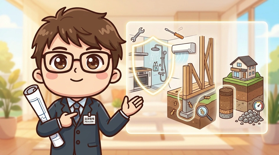 設備保証の範囲（住宅設備・シロアリ・地盤）