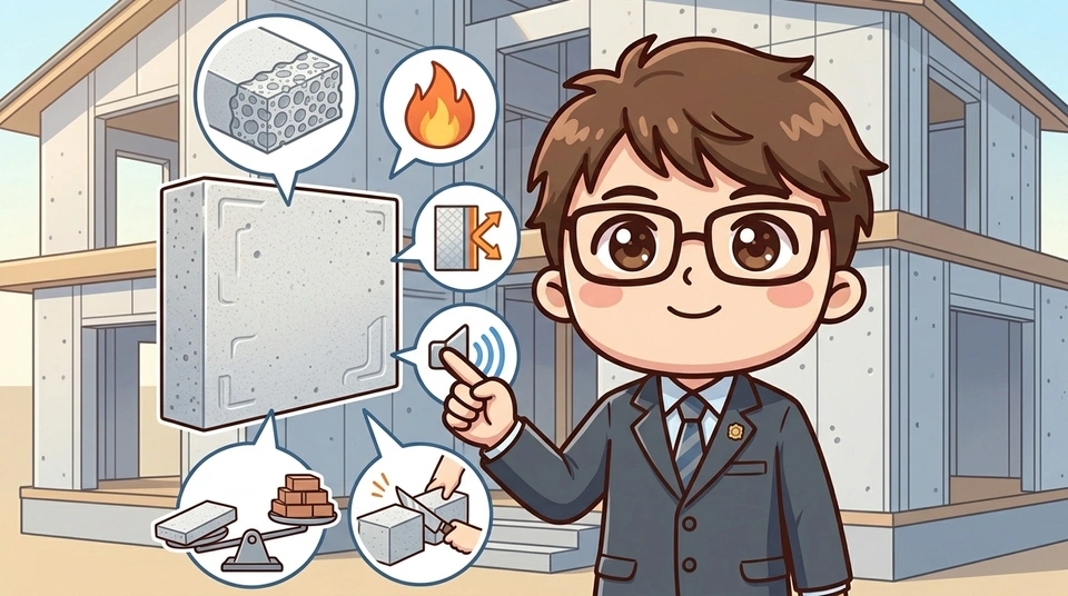 ALCコンクリート「ヘーベル」板の特性