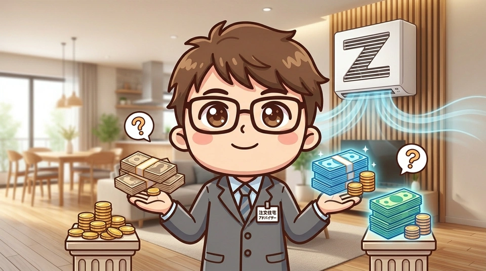 Z空調の導入費と月々の電気代