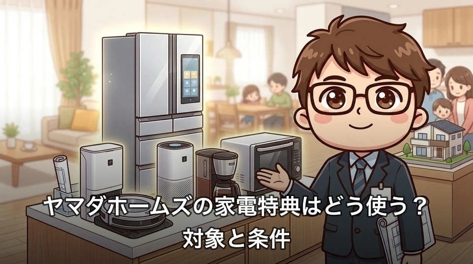 ヤマダホームズの家電特典はどう使う?対象と条件