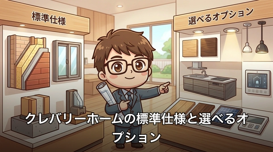 クレバリーホームの標準仕様と選べるオプション