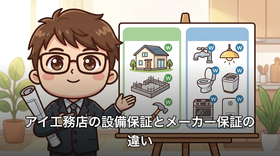 アイ工務店の設備保証とメーカー保証の違い