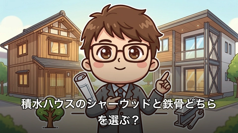 積水ハウスのシャーウッドと鉄骨どちらを選ぶ?