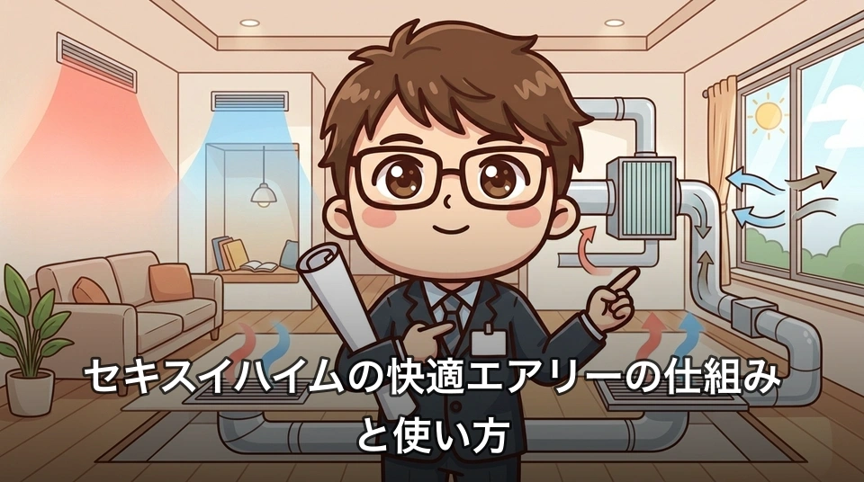 セキスイハイムの快適エアリーの仕組みと使い方
