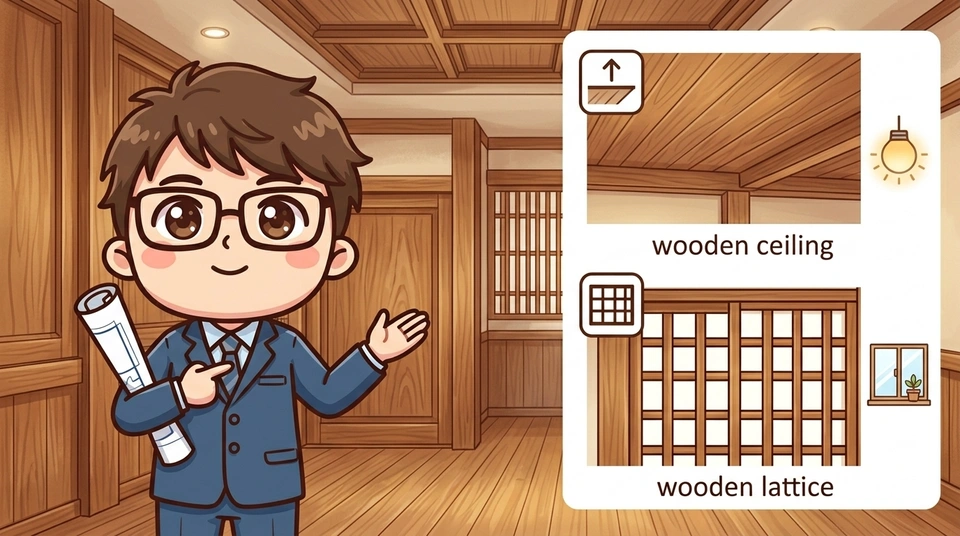 木質天井・格子の使いどころ