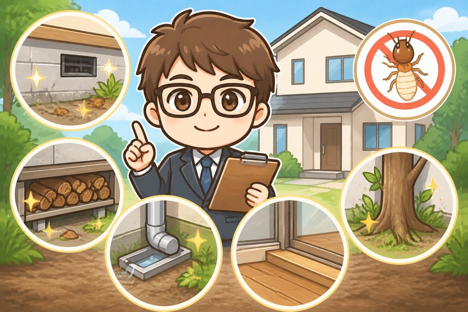 シロアリ被害を防ぐ日常の注意点