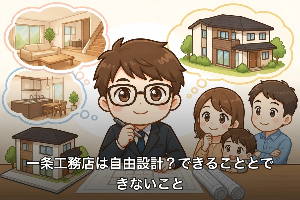 一条工務店は自由設計?できることとできないこと