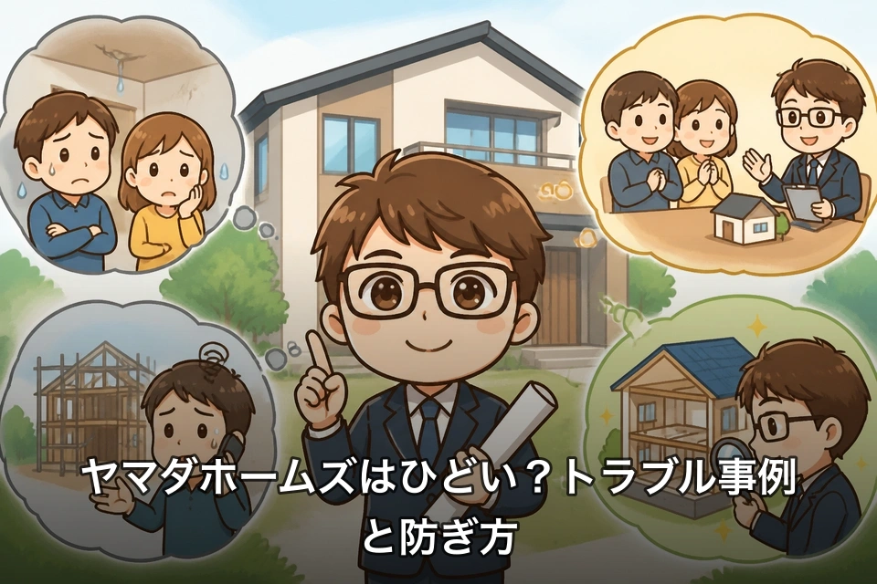 ヤマダホームズはひどい?トラブル事例と防ぎ方