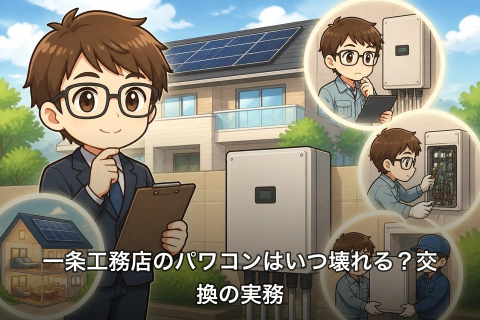 一条工務店のパワコンはいつ壊れる?交換の実務