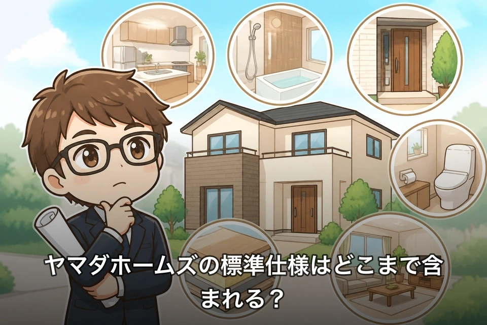 ヤマダホームズの標準仕様はどこまで含まれる?