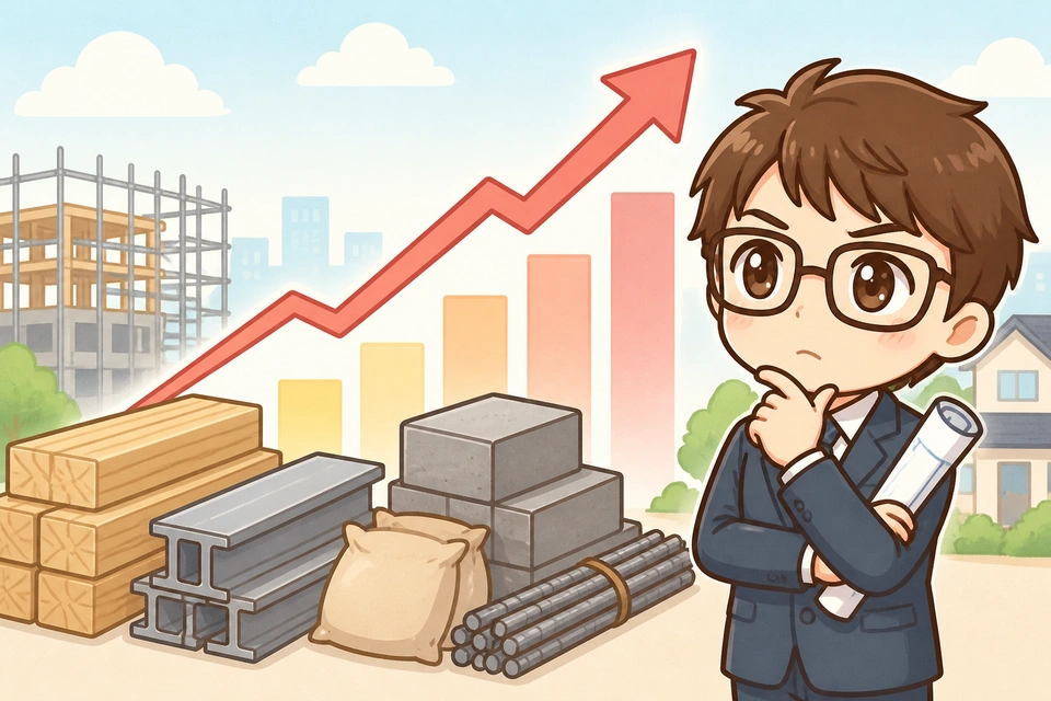 建築資材の価格推移という外部要因