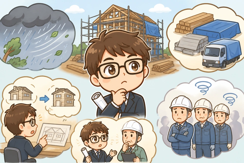 工期が延びやすい要因