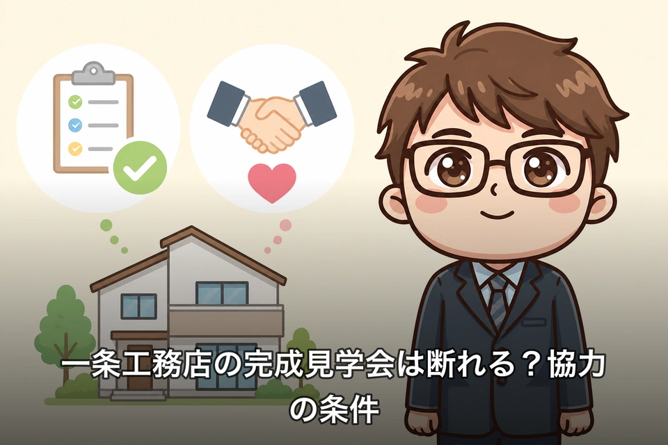 一条工務店の完成見学会は断れる?協力の条件